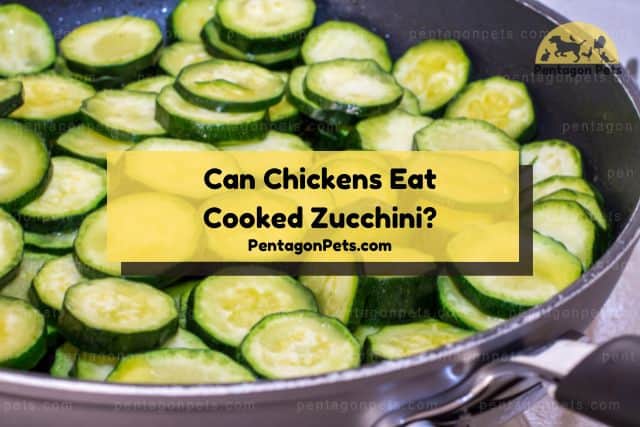 Sliced cooked zucchini in skillet